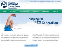 Tablet Screenshot of ecinnovativeconnections.org